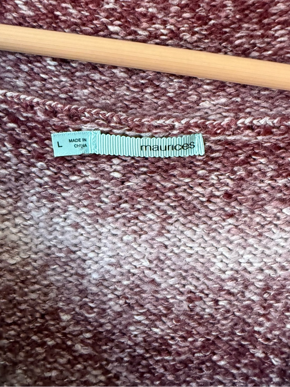 Y2K Maurices Mauve and Pink Marled Cowl Neck Short Sleeve Sweater - Picture 5 of 6